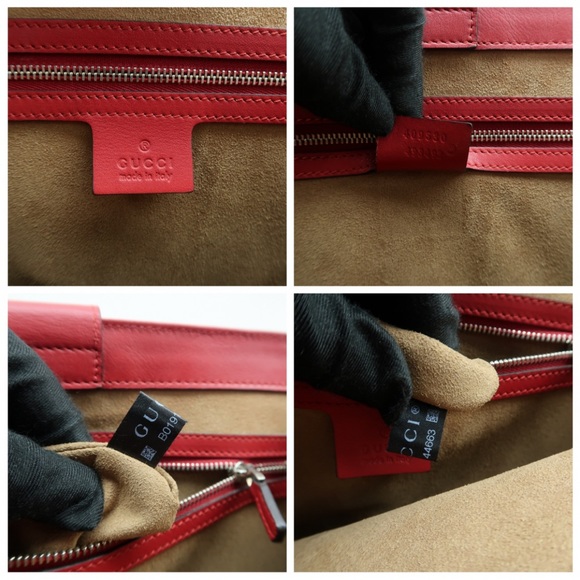 DO NOT PURCHASE !! STUNNING GUCCI 🔥🔥Red and Brown Leather Satchel. - Picture 10 of 11